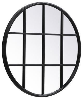 Midcentury Modern Black Decorative Mirror