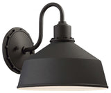 Minka-Lavery "Mantiel" Outdoor Wall Light, Black, 10"