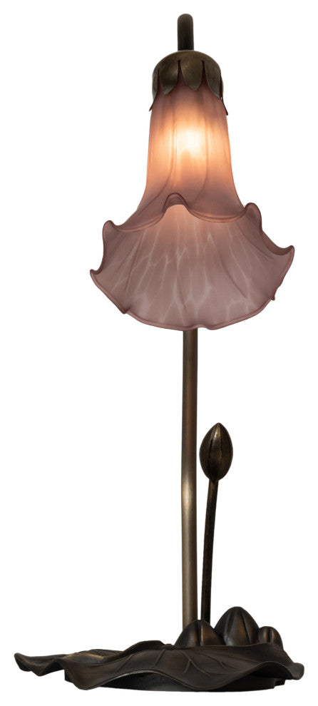 Meyda Lighting 13820 16" High Purple Pond Lily Accent Lamp
