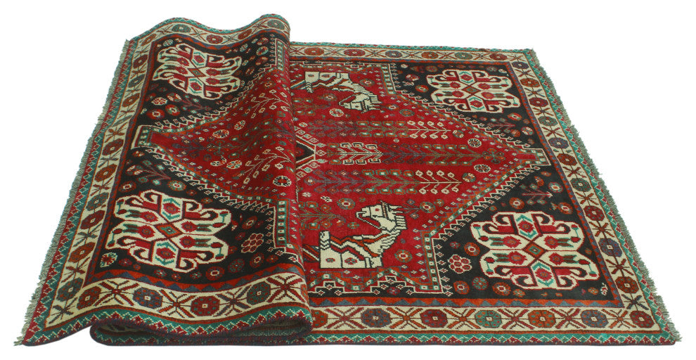 Fine Vintage Distressed Muriel Red Runner