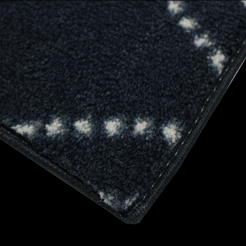 Ribbon Pattern 3/8 Thick Indoor Area Rug Carpet, Mariner, 4x8