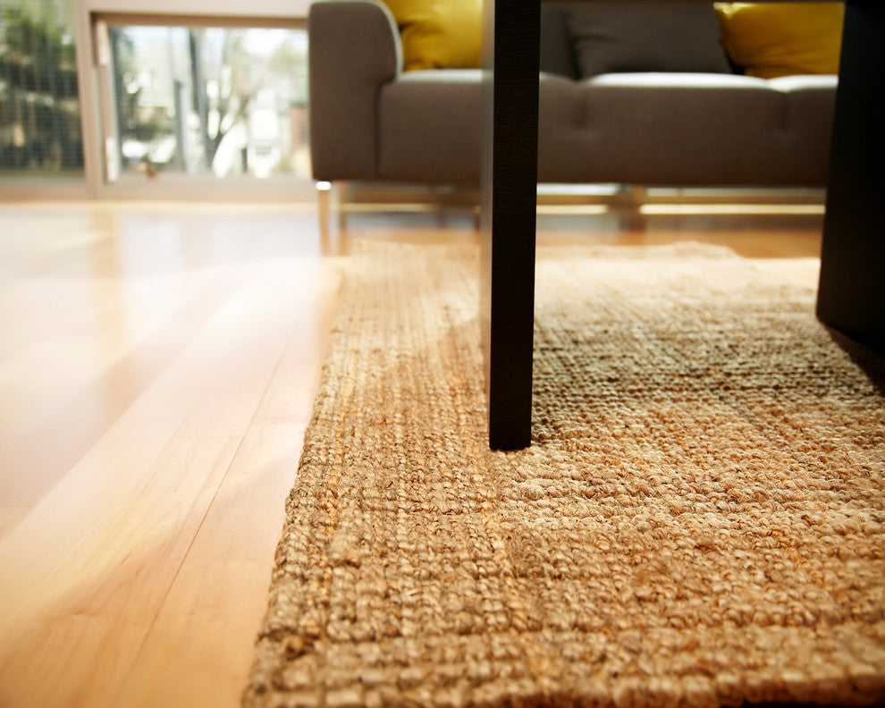 Andes Natural Jute Area Rug, 2'6"x6'