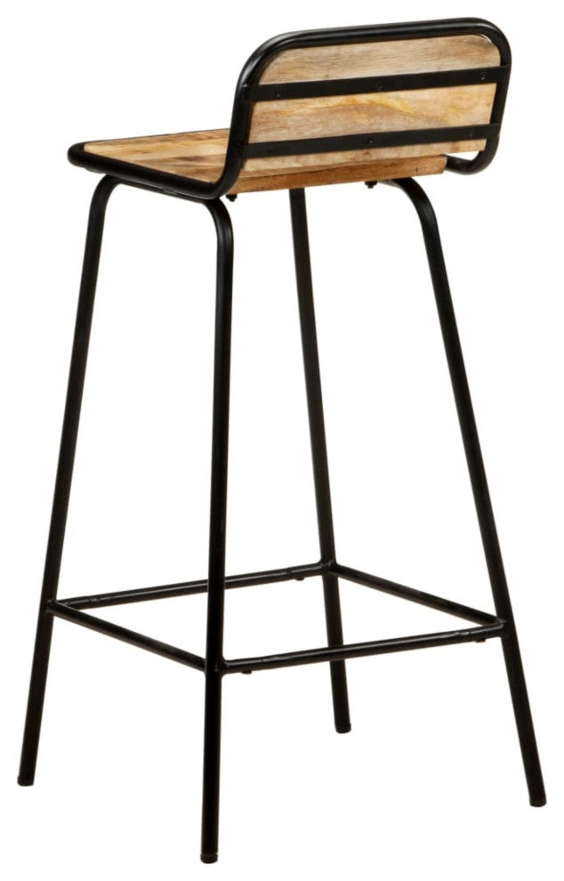 Vidaxl Bar Chairs 4-Piece Solid Mango Wood