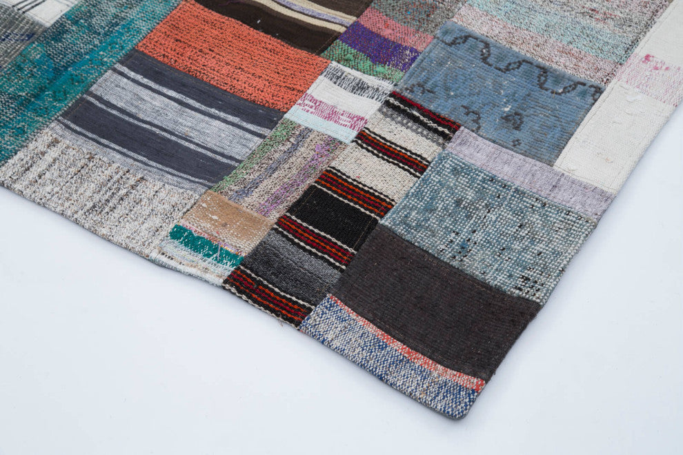 Rug N Carpet - Handmade Oriental 6' 7'' x 10' 0'' Vintage Patchwork Kilim Rug