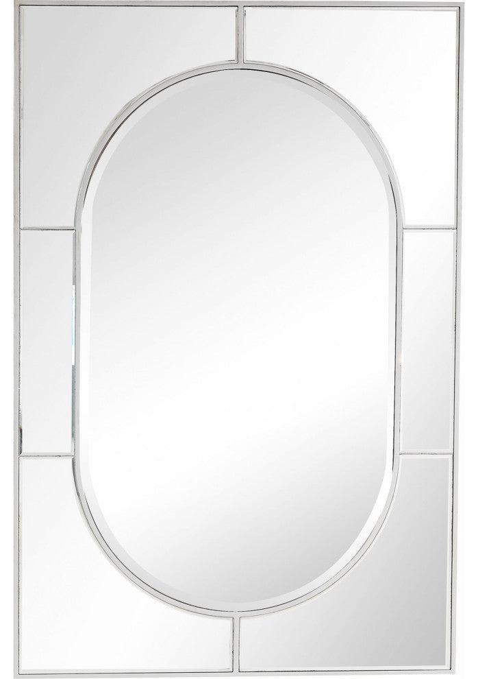 Silver Glass Wall Mirror