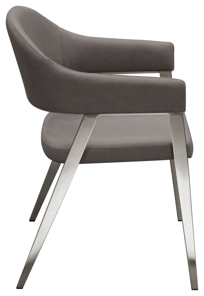 Adele 2 Accent Chairs, Gray
