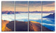 "Val Gardena Valley Panorama" Seashore Canvas Art, 4 Panels, 48"x28"