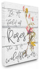 Stupell Industries Be a Wildflower Cursive Typography, 24 x 30