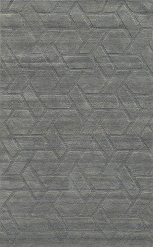 Rizzy Home Gray 2 x 3 Technique Hand Loomed Wool Rug