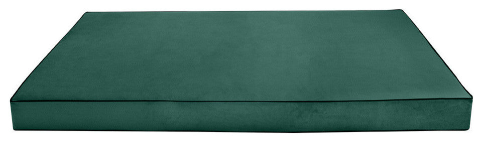 Contrast Pipe 8" Twin-XL 80x39x8 Velvet Indoor Daybed Mattress COVER ONLY-AD317
