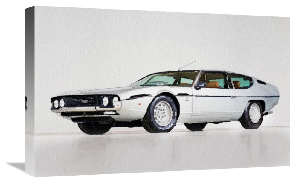"Lamborghini Espada Watercolor" Fine Art Print