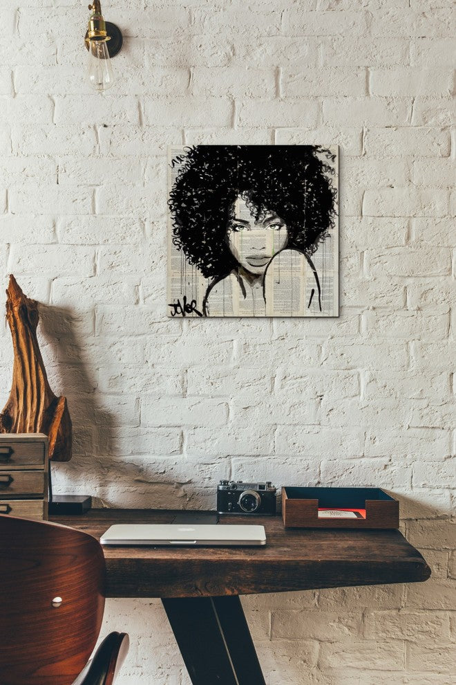 Epic Graffiti "Angel" by Loui Jover, Giclee Canvas Wall Art, 12"x12"