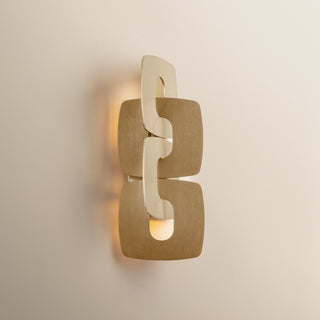 Corbett Lighting Trentino Wall Sconce, Stria Gold Leaf, 7.25"Dx20"H