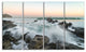 "Bay Or Biscay Rushing Waters" Modern Seashore Canvas Art, 4 Panels, 48"x28"