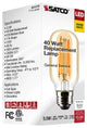 5.5W T14 LED, Clear, Medium Base, 2000K, 500 Lumens, 120V