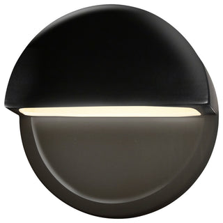 Ambiance ADA Dome LED Wall, Closed Top, Gloss Black With Matte White Internal