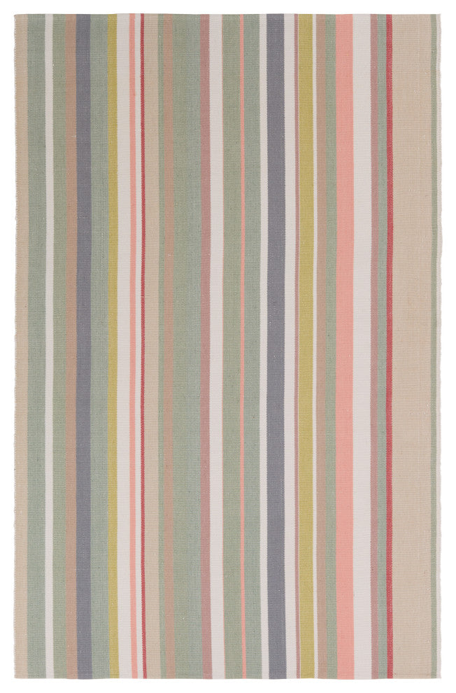 Vibe by Jaipur Living Viviana Handmade Striped Multicolor/Pink Area Rug 4'X6'