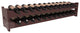 24-Bottle Scalloped Wine Rack, Pine, Walnut + Satin