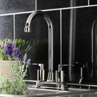 KB8496SVL Two-Handle 2-Hole Deck Mount Bar Faucet, Polished Nickel