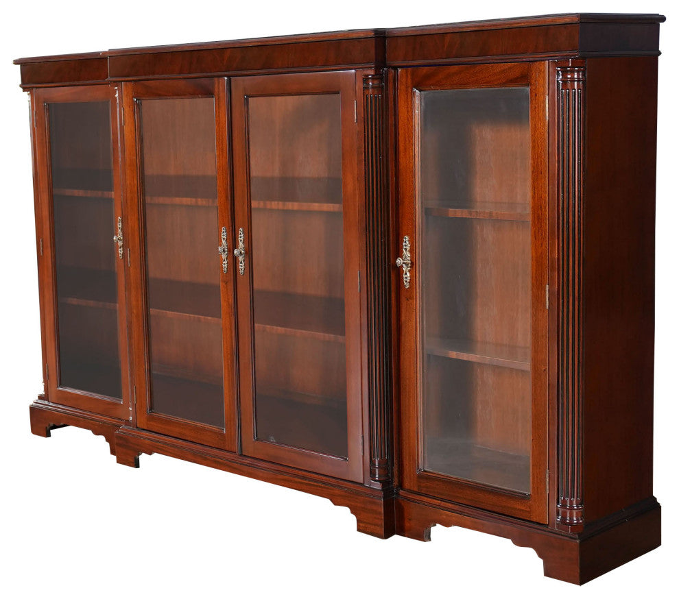 4-Door Mahogany Bookcase