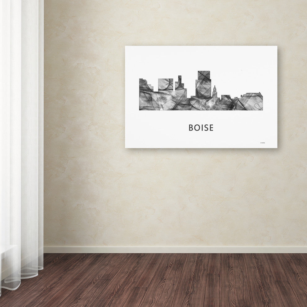 'Boise Idaho Skyline' Canvas Art, 24x16