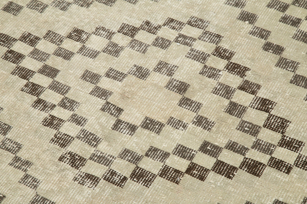 Rug N Carpet - Hand-knotted Turkish 3' 8'' x 11' 1'' Distressed Vintage Rug