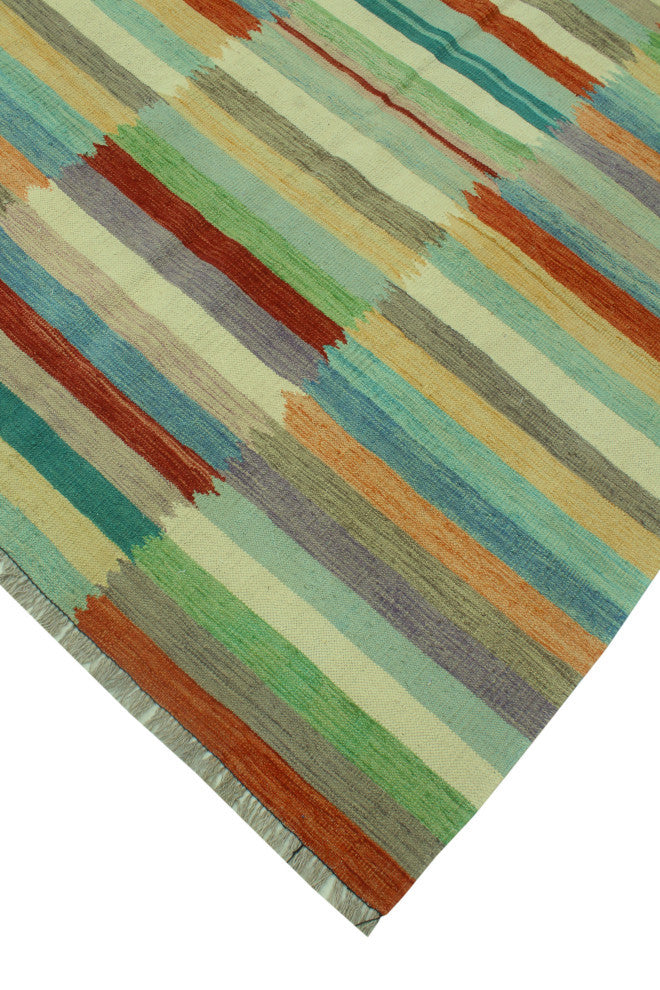 Winchester Kilim Usma Rust/Ivory Rug, 5'1x6'6