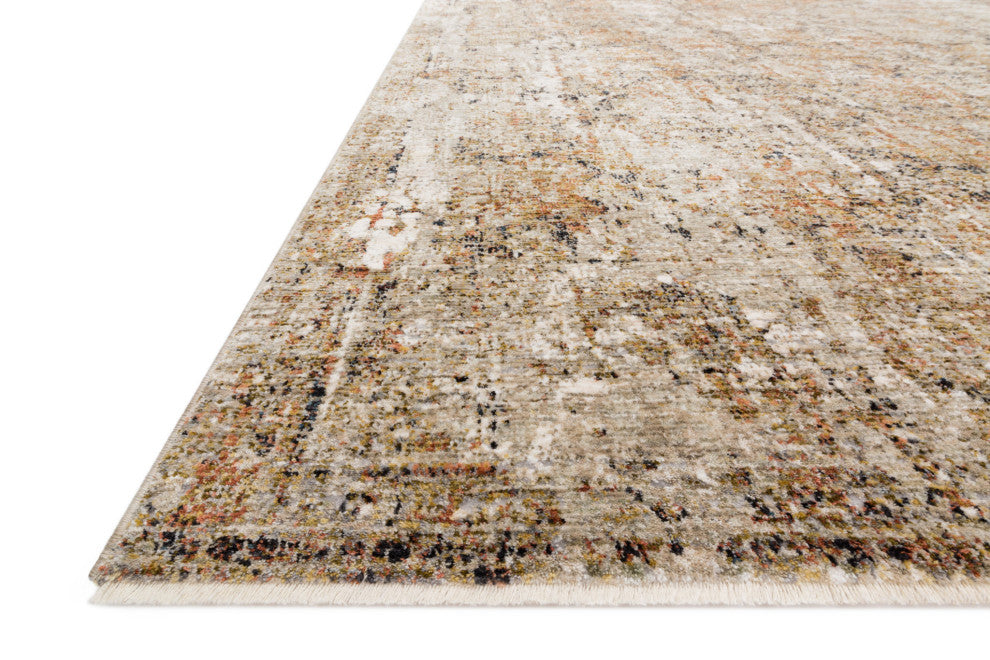 Theia Area Rug by Loloi, Taupe/Gold, 7'10"x10'