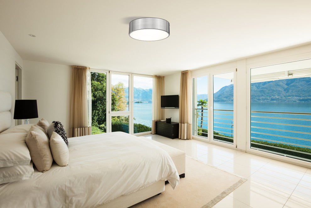 Zlite 2302F4-BN 4-Light Flush Mount, Brushed Nickel