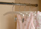 Wooden Kids Top Hanger, White/Chrome Finish, Box of 50