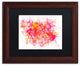 Hello Angel ''Splatters 2'' Art, Wood Frame, Black Mat, 14x11