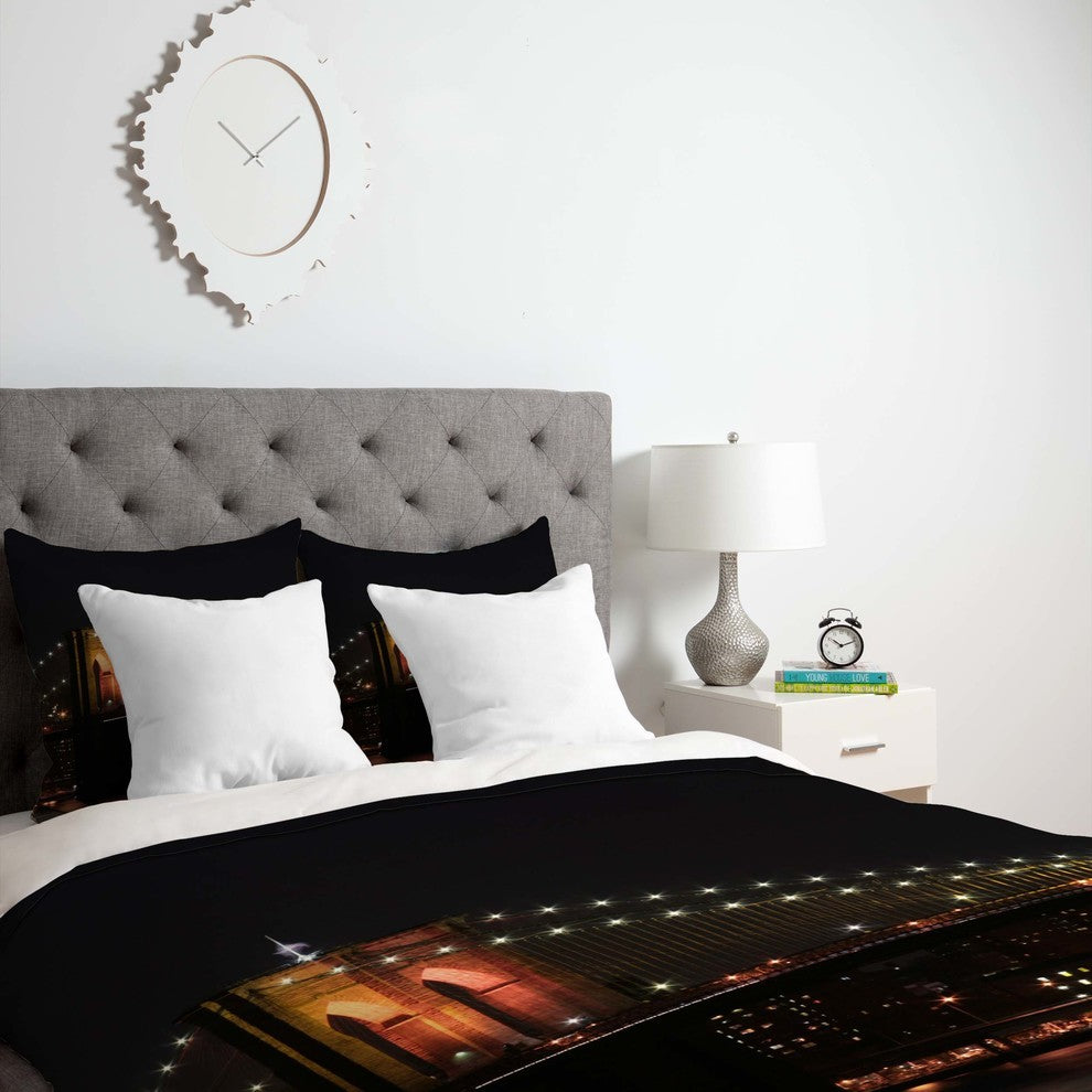 Deny Designs Leonidas Oxby Brooklyn Bridge 2 Duvet Cover - Lightweight