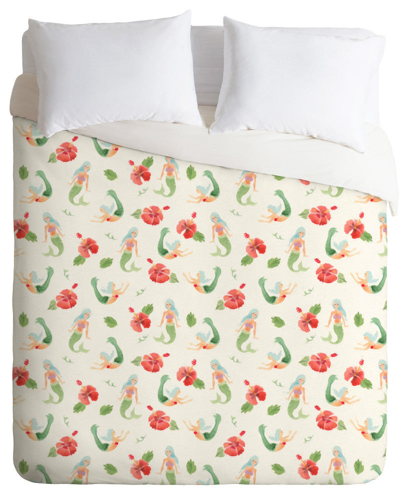 Deny Designs Wonder Forest Mystical Mermaids Lightweight Duvet Cover