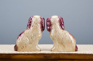 Dogs With Basket, Red, 2-Piece Set