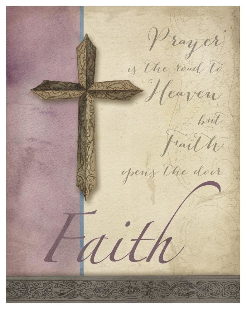 "Words for Worship Faith" Digital Paper Print by Elyse DeNeige, 18"x22"