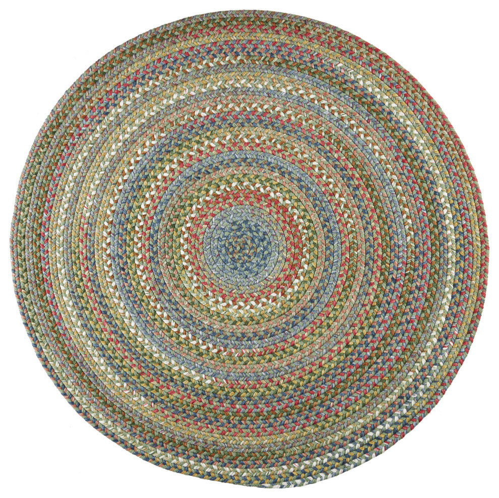 Gemstone Rug Gemstone Jeweltone Braided Rug Peridot 6' Round