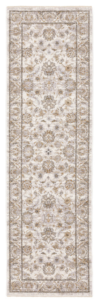 Oriental Weavers Sphinx Maharaja 070W1 Traditional Rug, Ivory, Gray 7'10"x7'10"