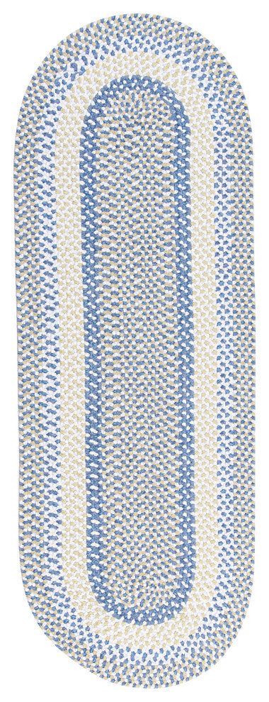 Colonial Mills Blokburst BK59 Blueberry Pie Kids/Teen Area Rug, Oval 2'x4'