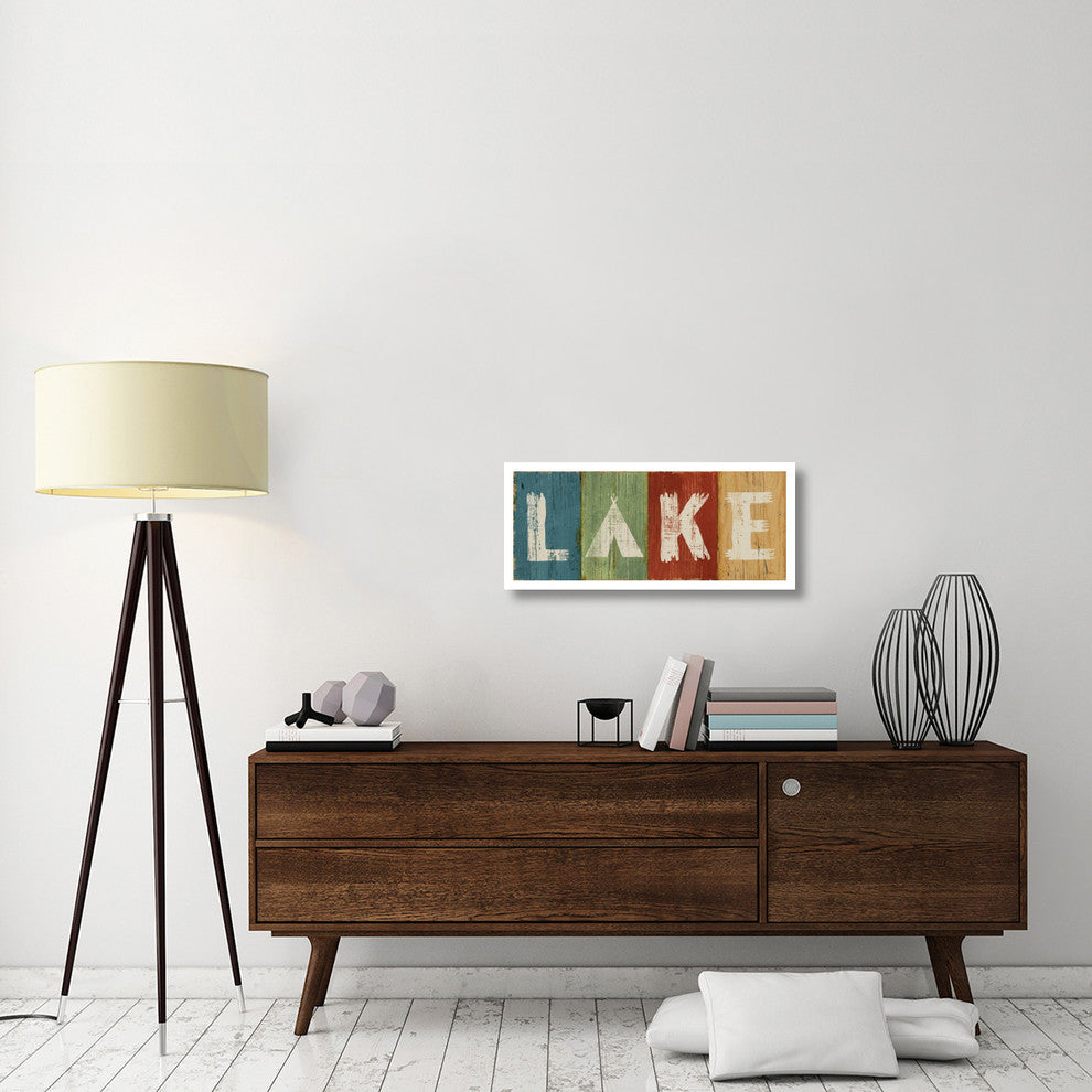 "Lake Lodge V" Digital Paper Print by Sue Schlabach, 32"x14"