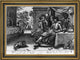 Simon Poelenborch Banquet on a Terrace  Framed Premium Canvas Print, 18"x27"