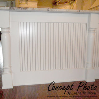 Kent Raised Panel Cabinet Column (Top Block: 6 1/8", Bottom Block: 7 1/8") Alder