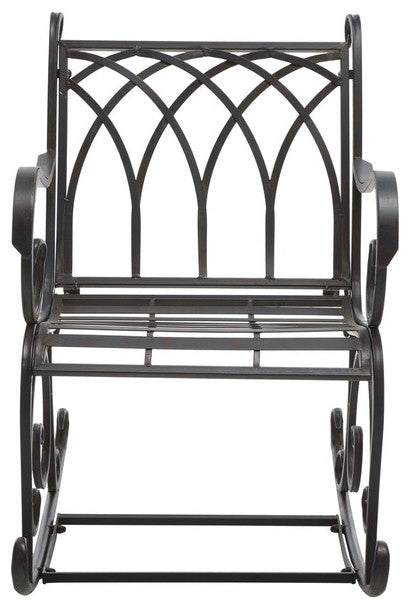 Safavieh Medrano Rocking Chair, Black Rust