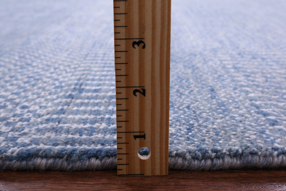 6' 1" X 9' 5" Savannah Grass Hand-Knotted Wool and Silk Rug Q11409