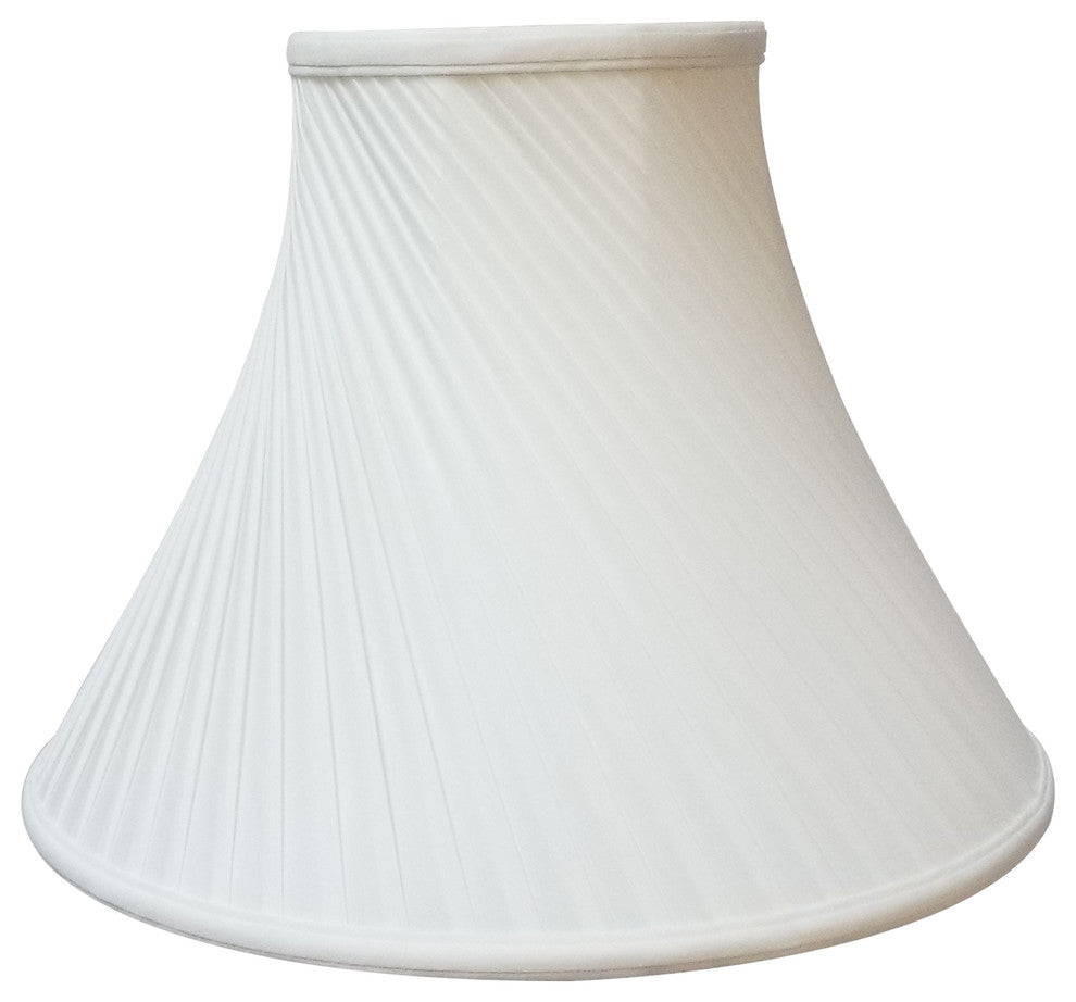 Royal Designs Twisted Pleat Basic Lampshade, Beige, White, 7x16x12