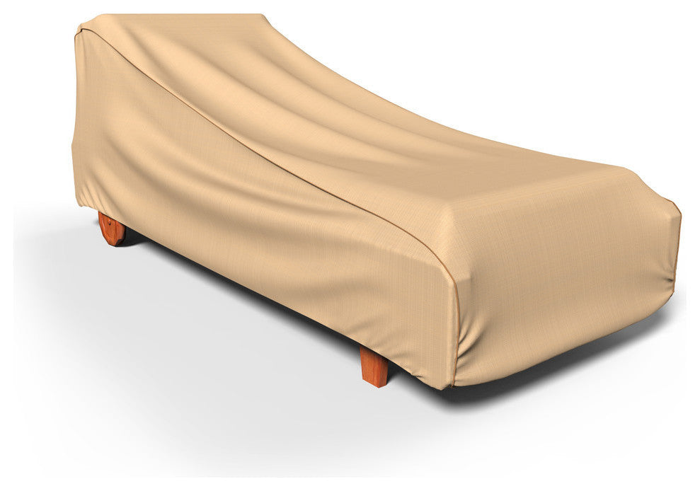 Sedona Patio Chaise Lounge Cover, Medium (Tan)