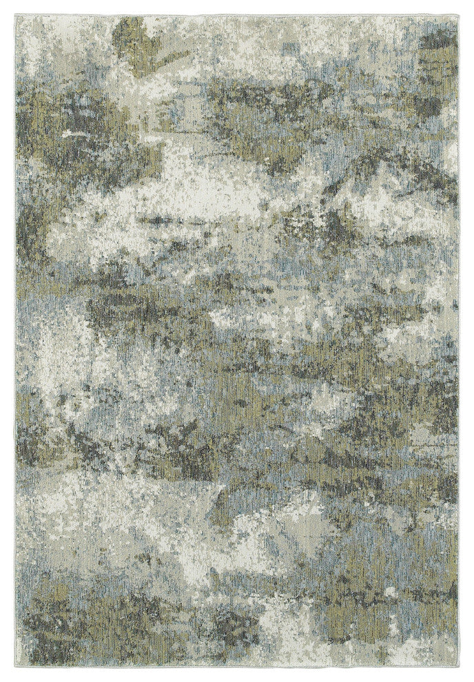 Elements Illusion Blue/Green Area Rug, 7'10"x10'10"