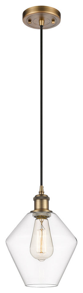 Innovations 516-1P-BB-G652-8-LED 1-Light Mini Pendant, Brushed Brass
