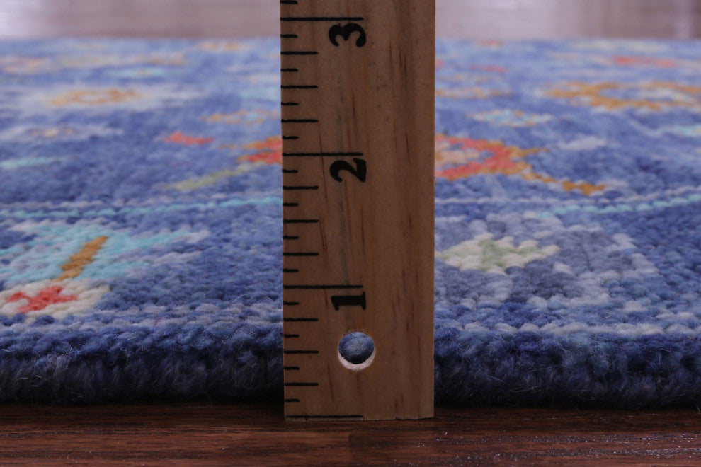 Runner Turkish Oushak Handmade Wool Rug 2' 7" X 12' 4" - Q15498