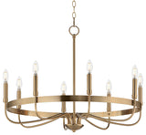 Maxim 14498 Frankie 8 Light 29"W Taper Candle Style Chandelier - Heritage