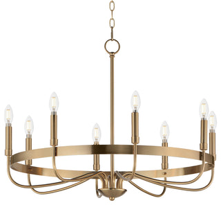 Maxim 14498 Frankie 8 Light 29"W Taper Candle Style Chandelier - Heritage